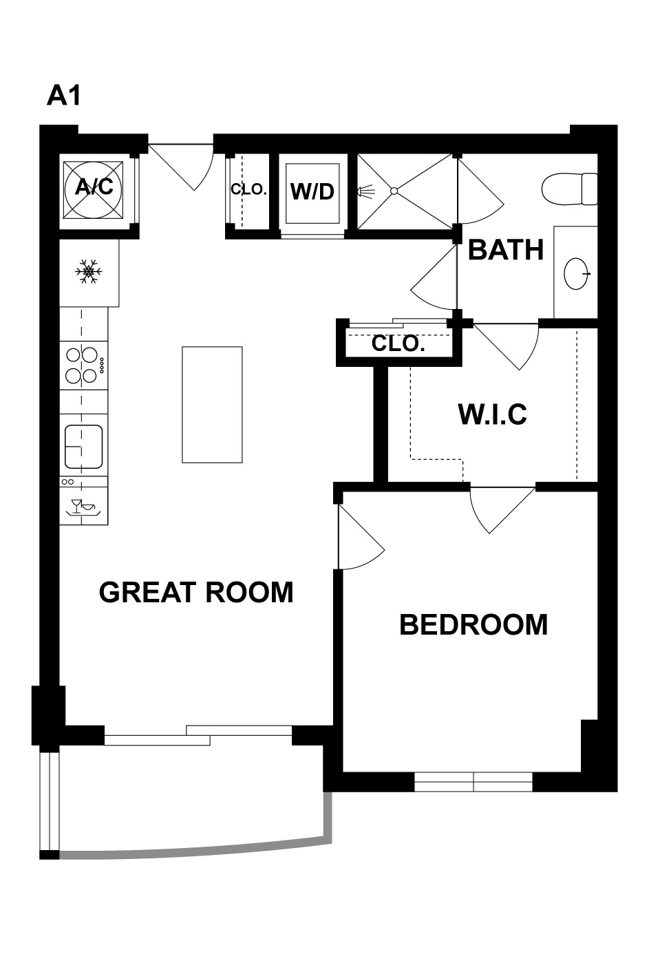 2D Floorplan image of unit 238