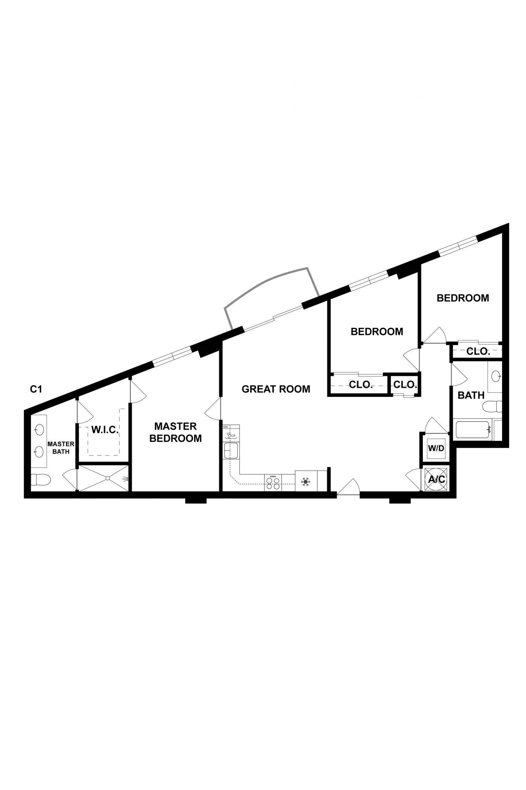 Floorplan image of unit 329