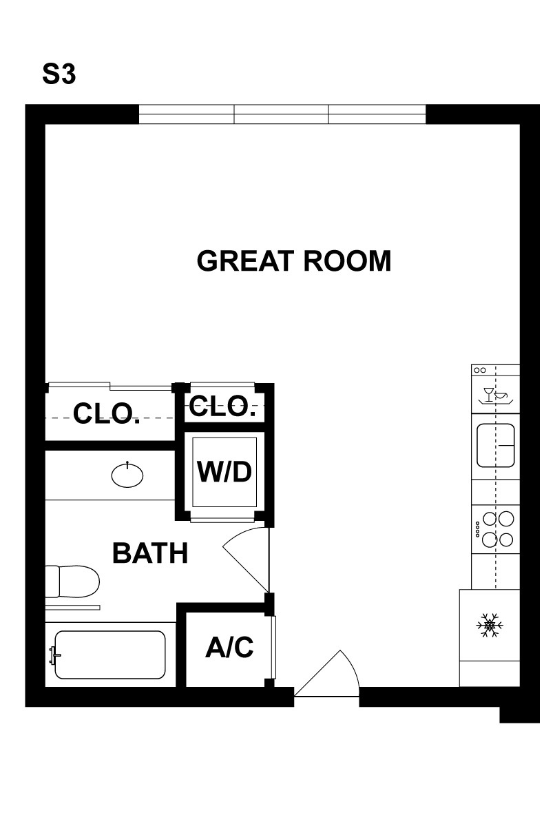 2D Floorplan image of unit 615