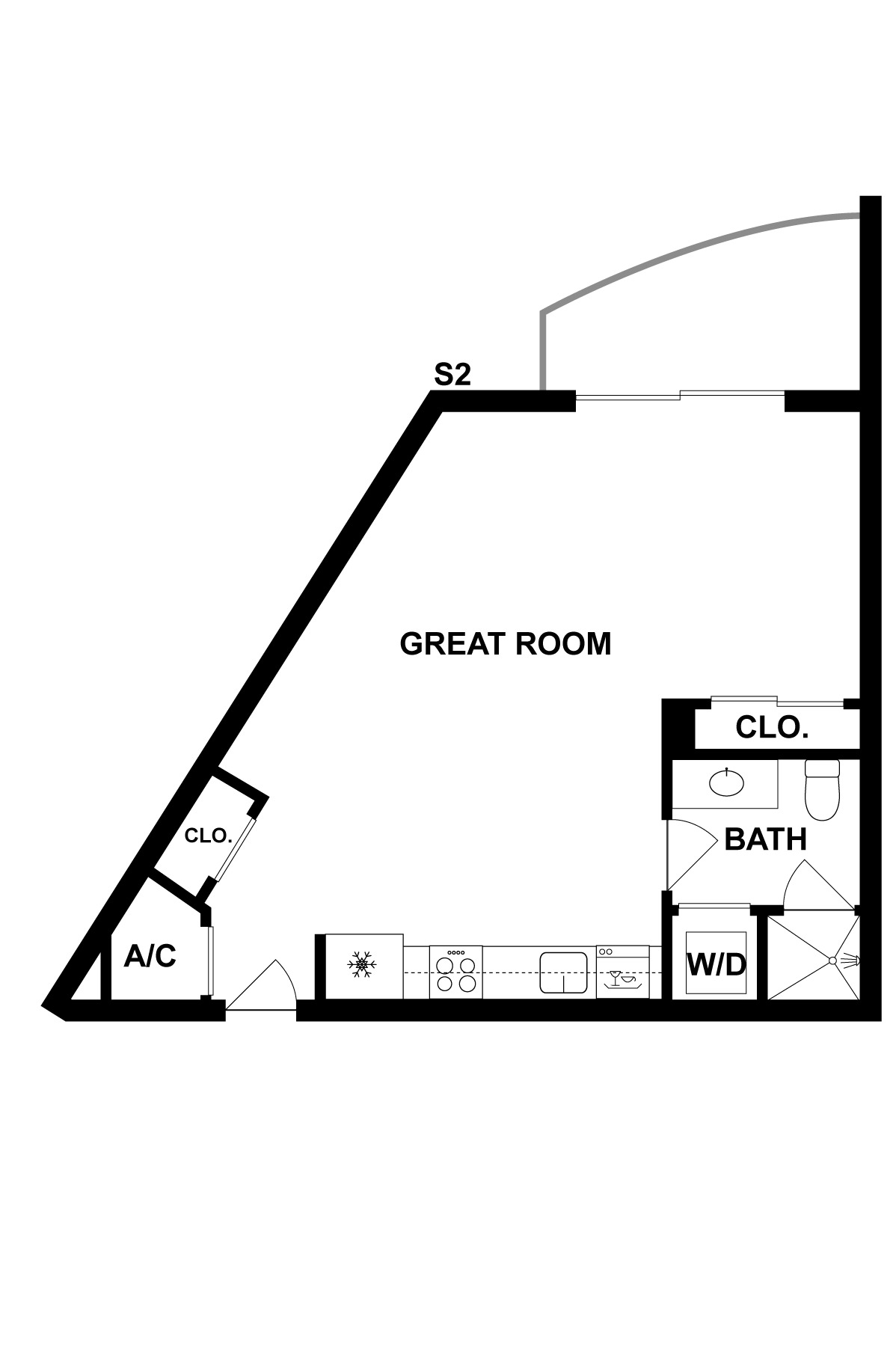 2D Floorplan image of unit 312